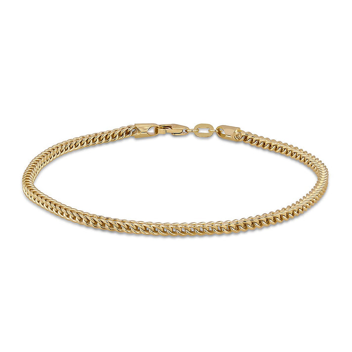 9K Yellow Gold 2mm Franco Link Bracelet 8 Inch 7159854 1