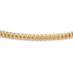 9K Yellow Gold 2mm Franco Link Bracelet 8 Inch