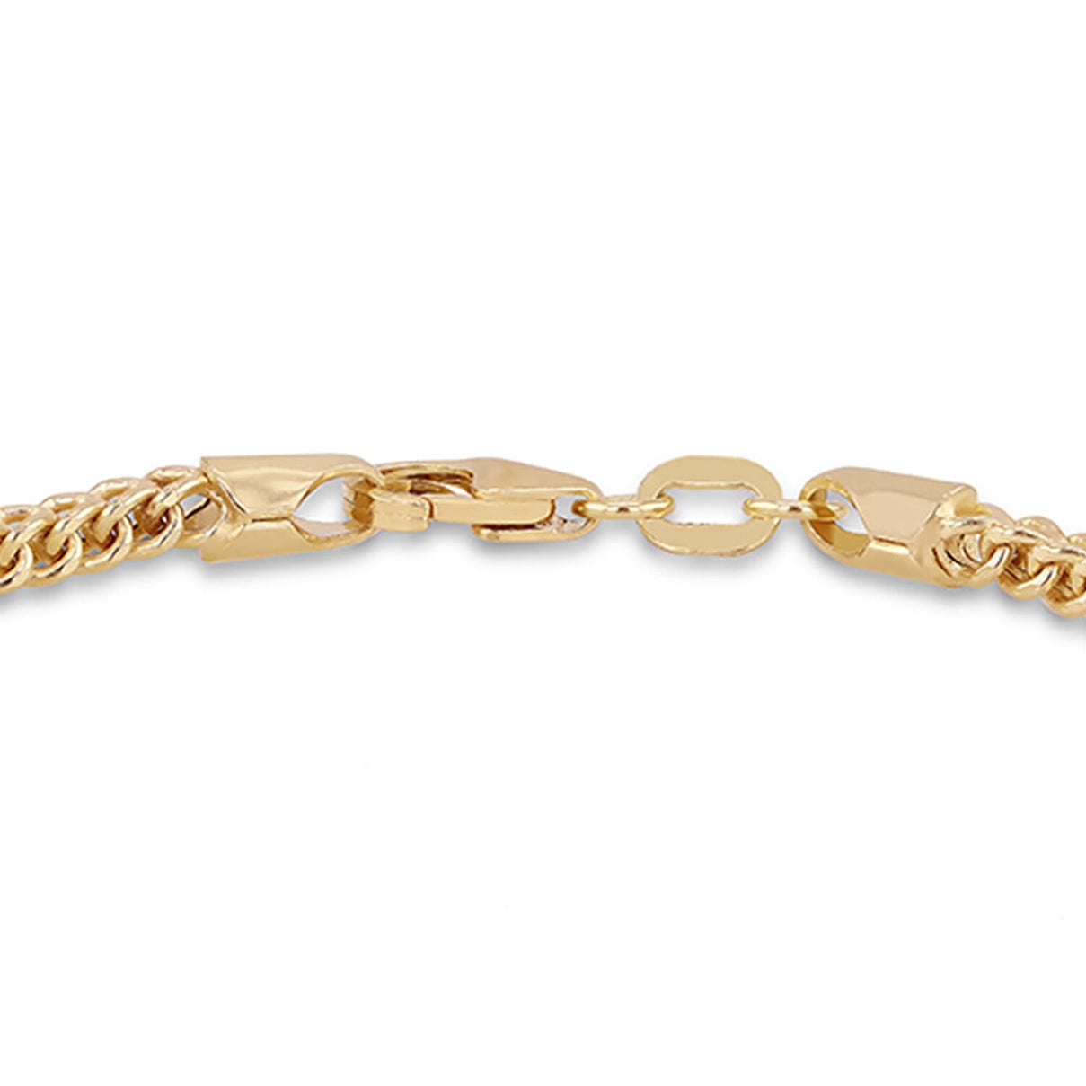 9K Yellow Gold 2mm Franco Link Bracelet 8 Inch 7159854 2