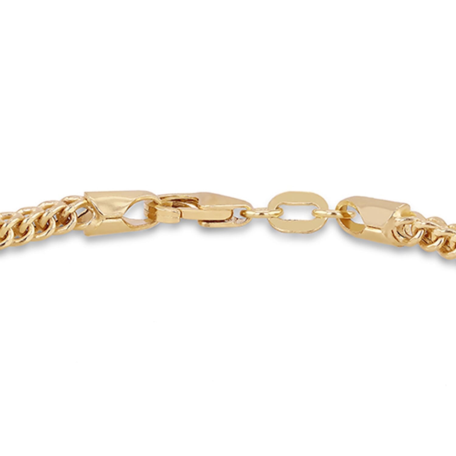 9K Yellow Gold 2mm Franco Link Bracelet 8 Inch 7159854 2