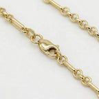 9K Yellow Gold 3.5mm Diamond Cut Figaro Belcher Chain 20 Inch