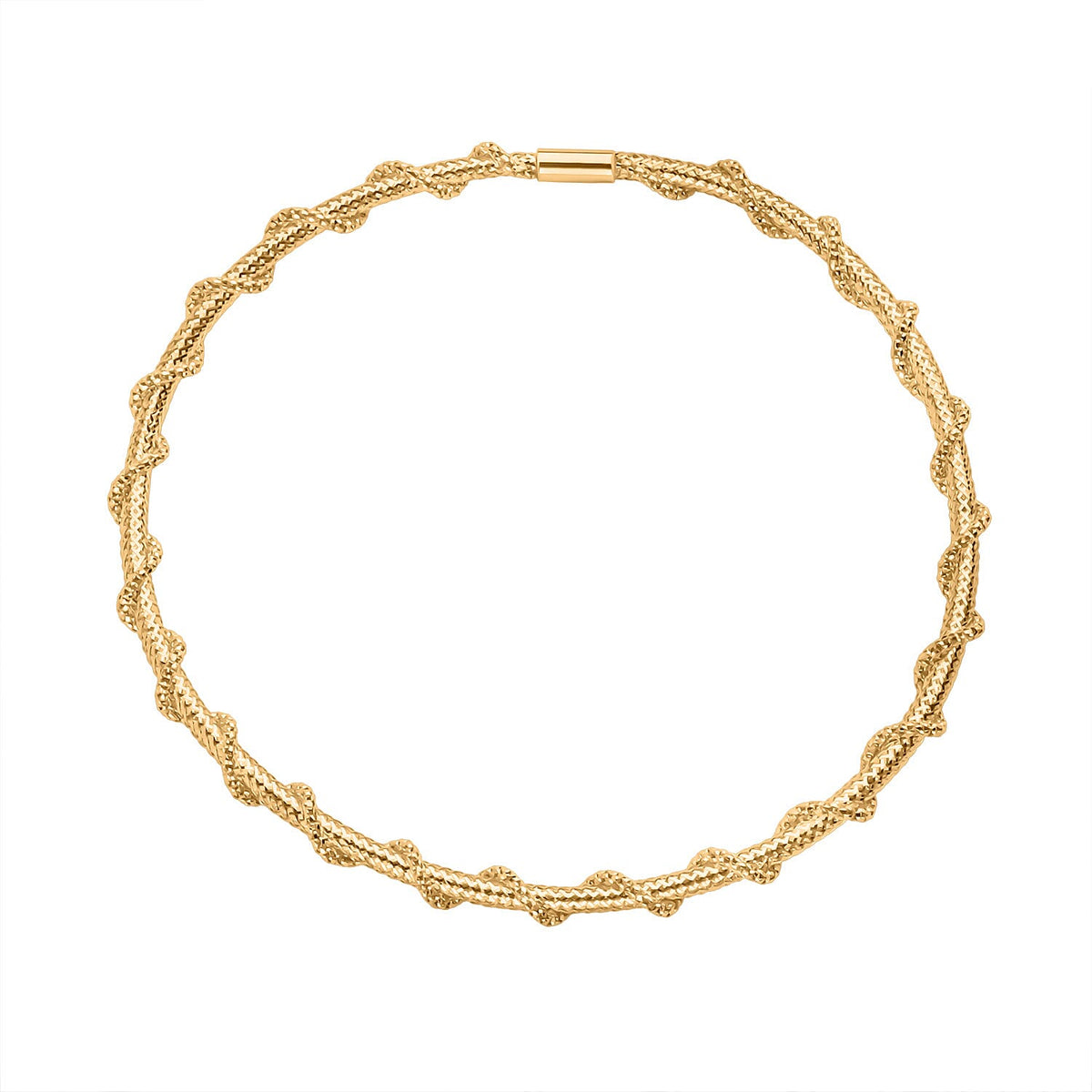 9K Yellow Gold 3.7MM Stretchable Bracelet 7.5 Inch 8416232 0