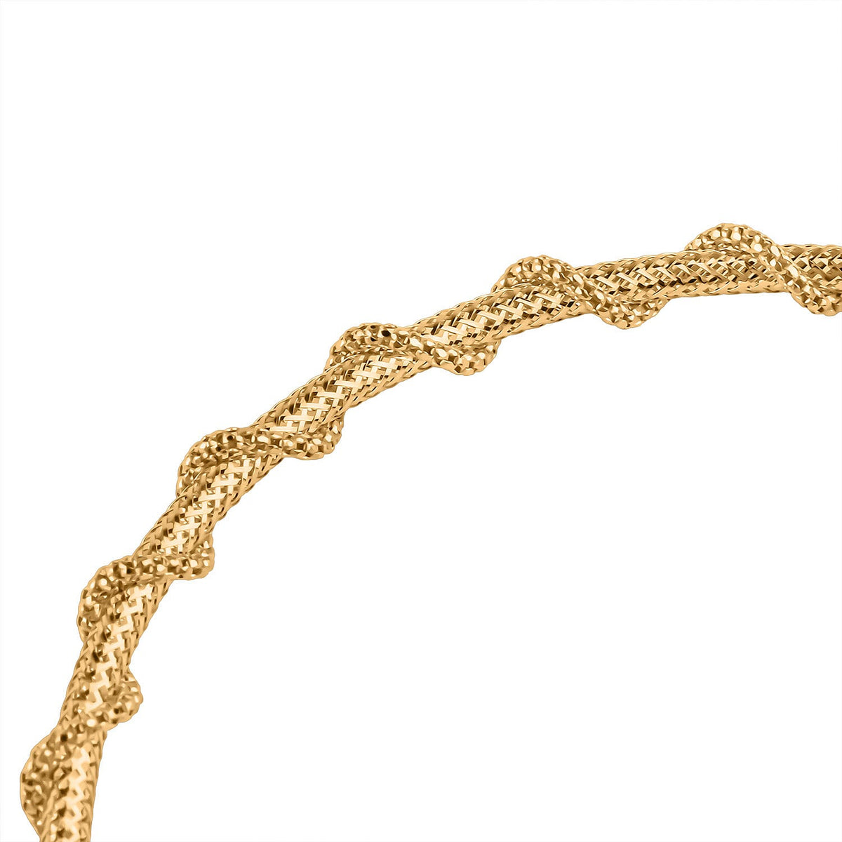 9K Yellow Gold 3.7MM Stretchable Bracelet 7.5 Inch 8416232 4