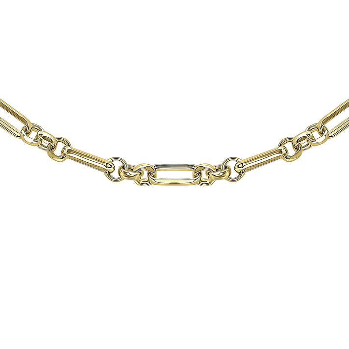 9K Yellow Gold 3.5mm Diamond Cut Figaro Belcher Chain 18 Inch 8894257 1
