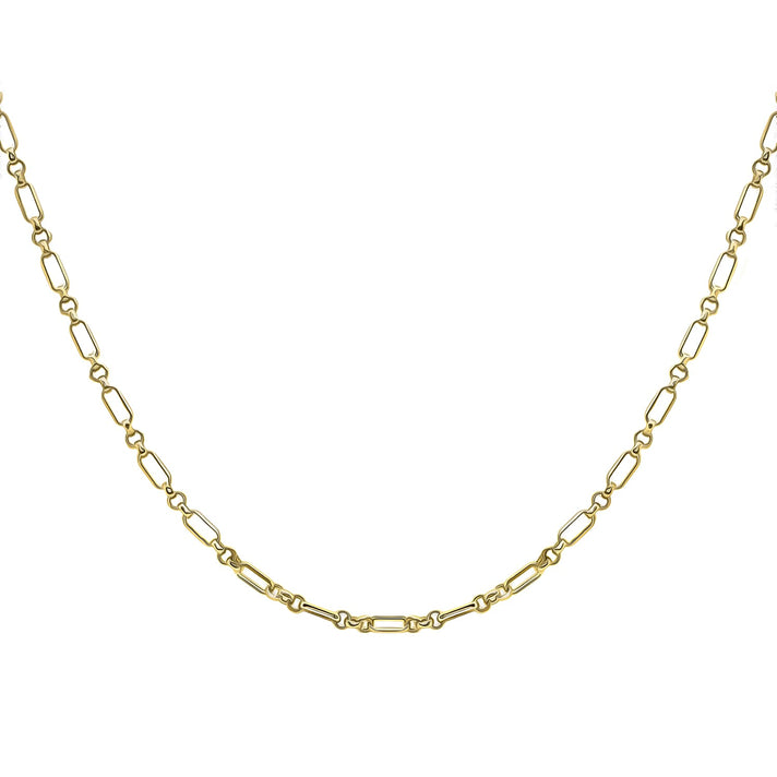 9K Yellow Gold 3.5mm Diamond Cut Figaro Belcher Chain 18 Inch 8894257 2