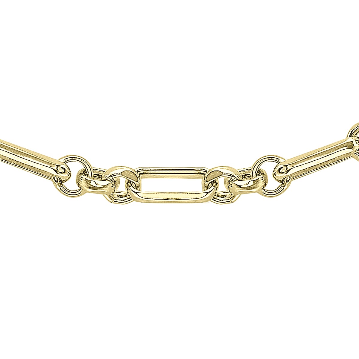 9K Yellow Gold 3.5mm Diamond Cut Figaro Belcher Chain 24 Inch 7254539 0
