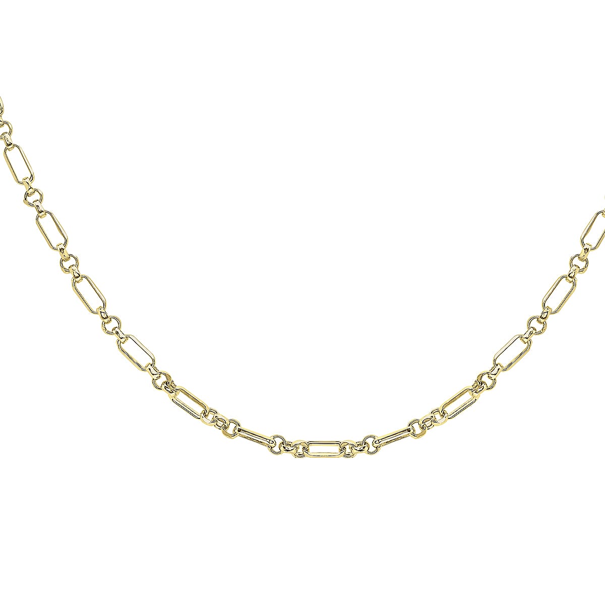 9K Yellow Gold 3.5mm Diamond Cut Figaro Belcher Chain 24 Inch 7254539 2