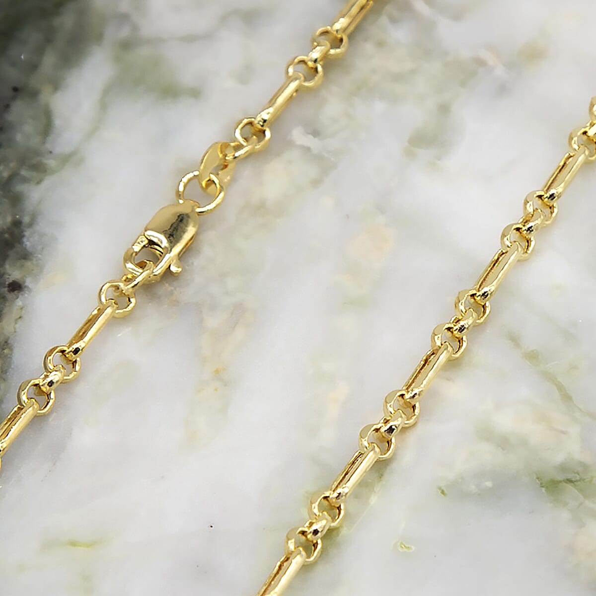 9K Yellow Gold 3.5mm Diamond Cut Figaro Belcher Chain 24 Inch 7254539 4