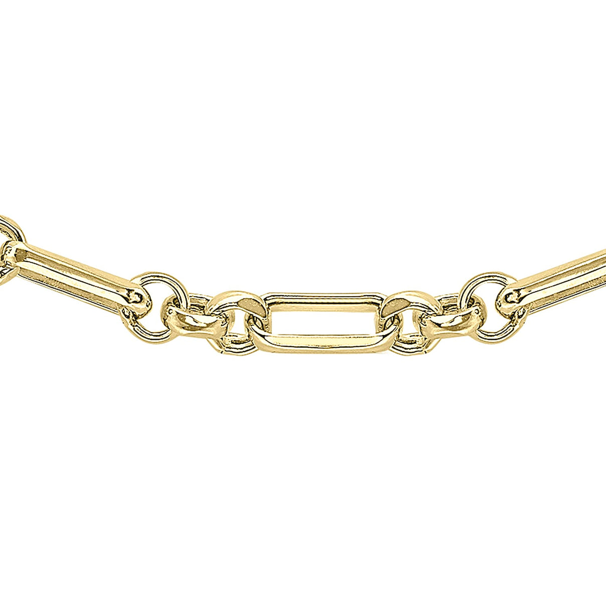 9K Yellow Gold 3.5mm Diamond Cut Figaro Belcher Chain 30 Inch 7190560 0