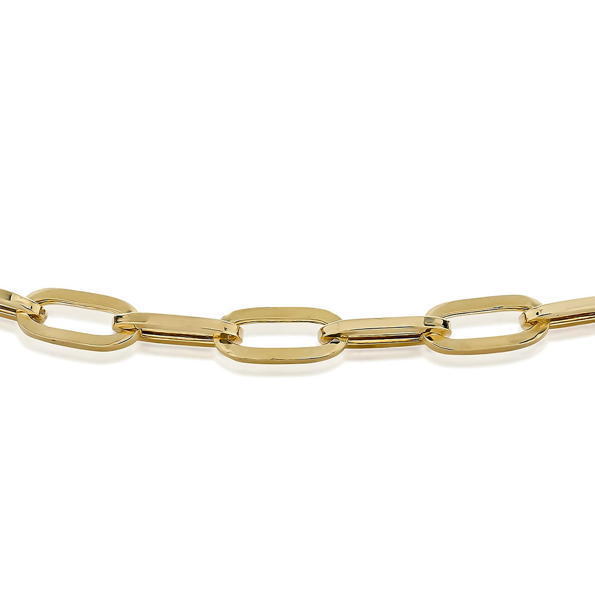 9K Yellow Gold 3.5mm Paper Chain Bracelet 7.5 Inch 7159851 1