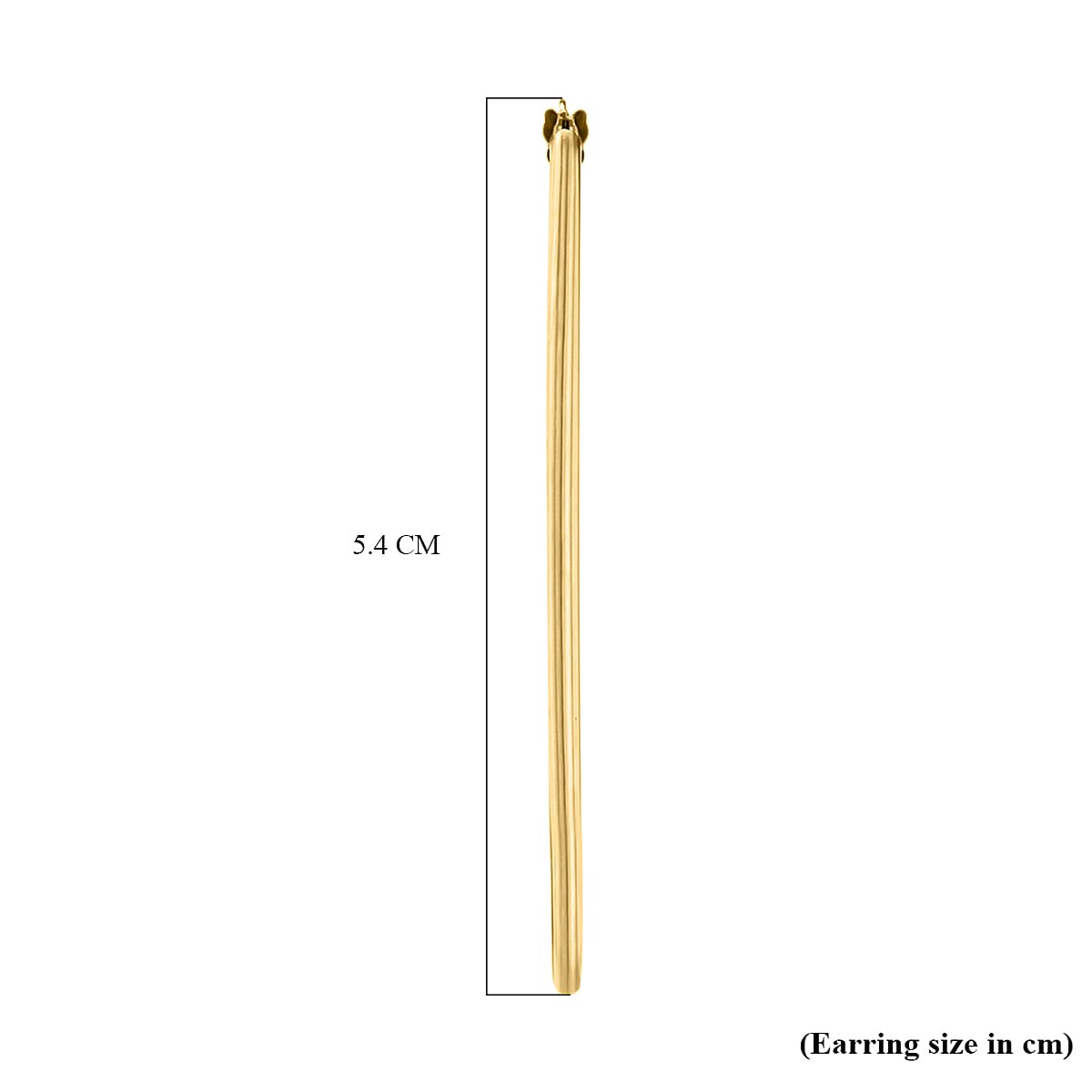9K Yellow Gold 33MM X 54MM Supreme Finish Oval Big Hoop Creole Earrings 2.1 grams 6092927 3