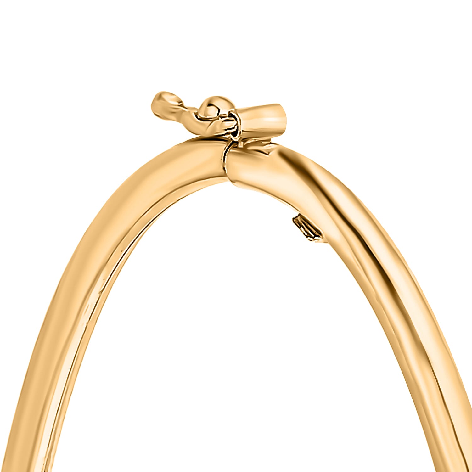 9K Yellow Gold 39mm x 11mm Diamond Cut Triple Square Bangle 8895036 3
