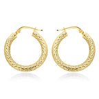 9K Yellow Gold  Earring,  Gold Wt. 1.4 Gms