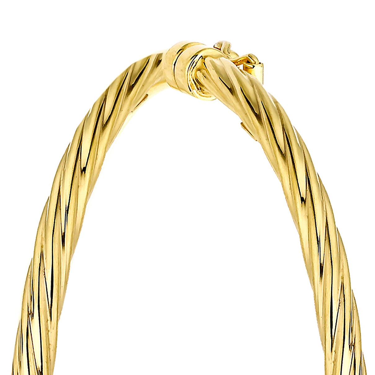 9K Yellow Gold 3mm Twist Oval 44mm x 37mm Baby Bangle 8895030 2