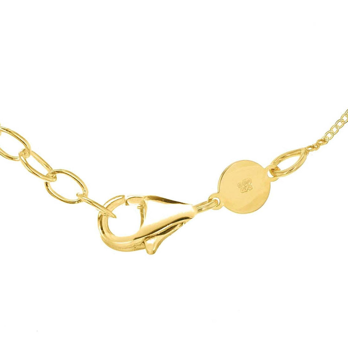 9K Yellow Gold 41mm X 3mm Curved Bar Adjustable Necklace 16 to 17 Inch 7189763 2