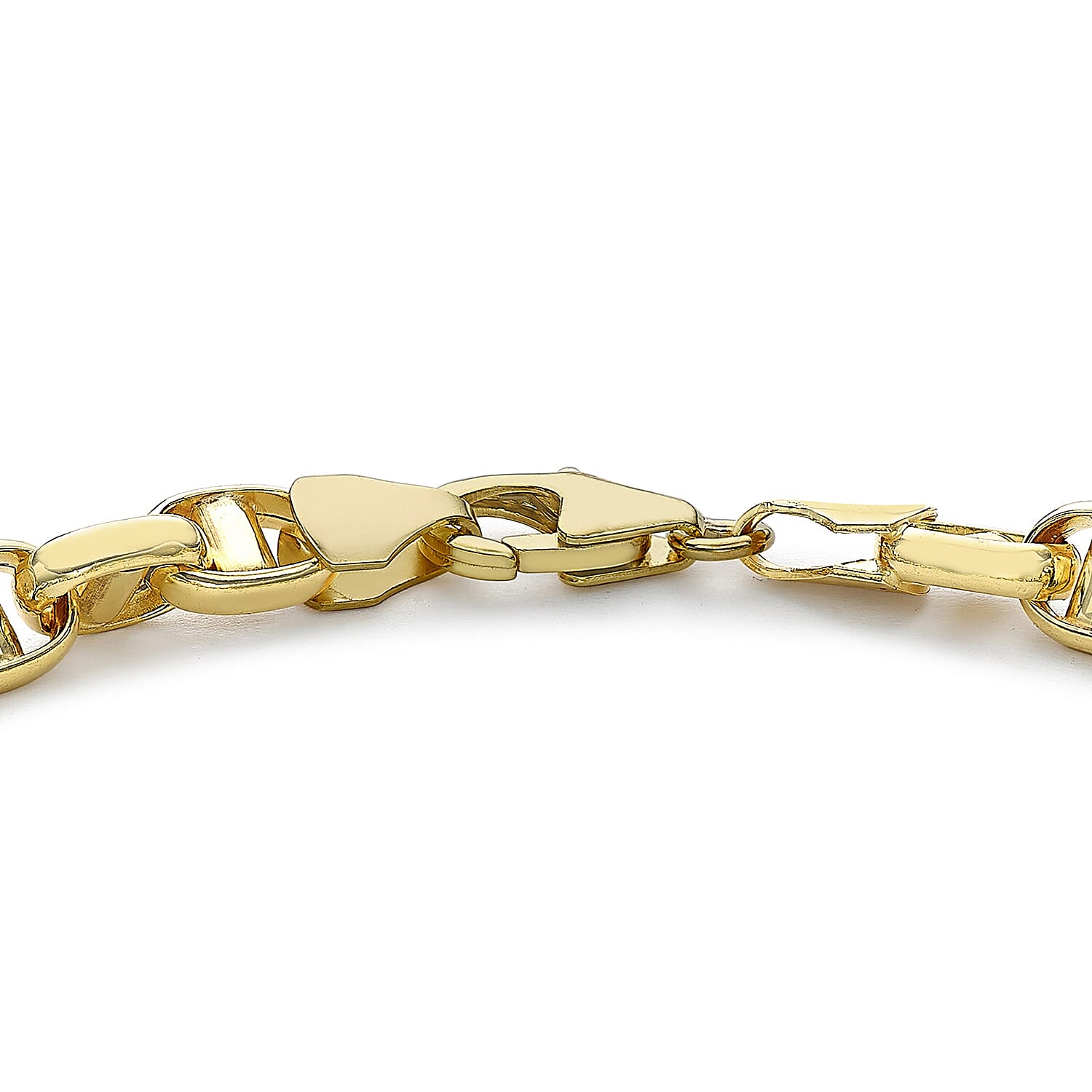 9K Yellow Gold 5.5mm Hollow Rambo Chain Bracelet 7.5 Inch 8894686 2