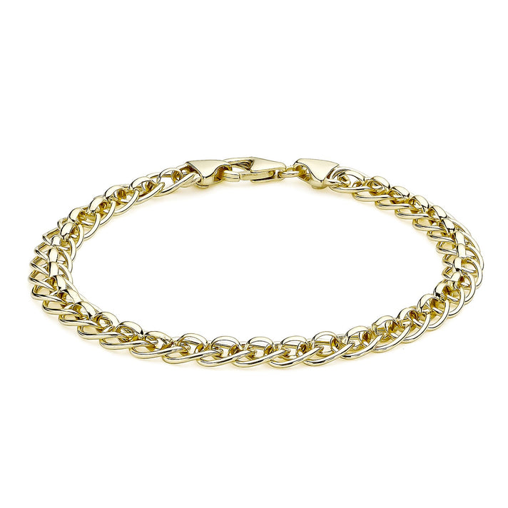 9K Yellow Gold 5mm Rollerball Bracelet 7.5 Inch 8894654 1