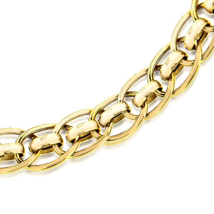 9K Yellow Gold 5mm Rollerball Bracelet 7.5 Inch 8894654 2