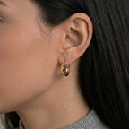 9K Yellow Gold  Earring,  Gold Wt. 1.6 Gms