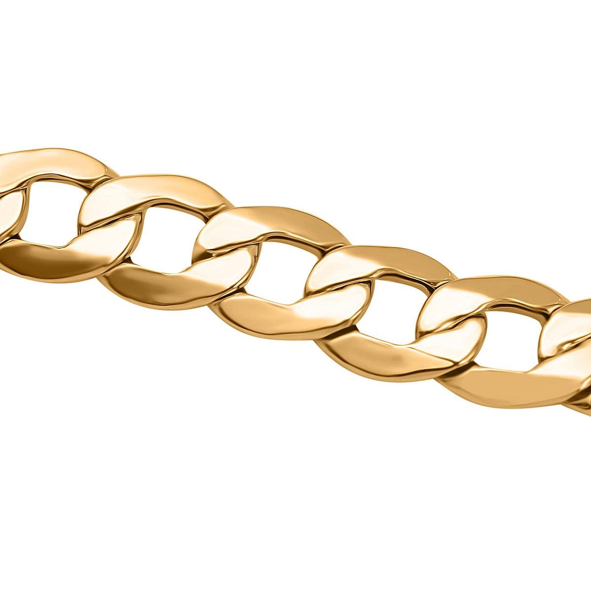 9K Yellow Gold 6 Sided Curb Bracelet (Size - 7.5), Gold Wt. 9.00 Gms 7683742 2