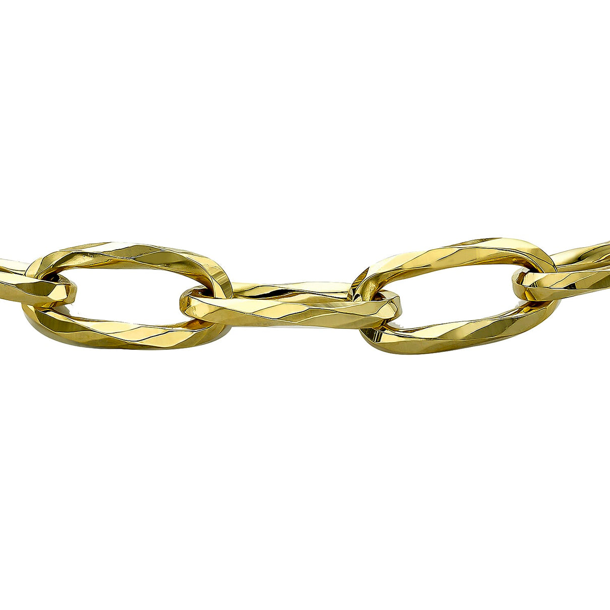 9K Yellow Gold 6.5mm Diamond Cut Hidden Clasp Belcher Chain Bracelet 7.5 Inch 7193958 1