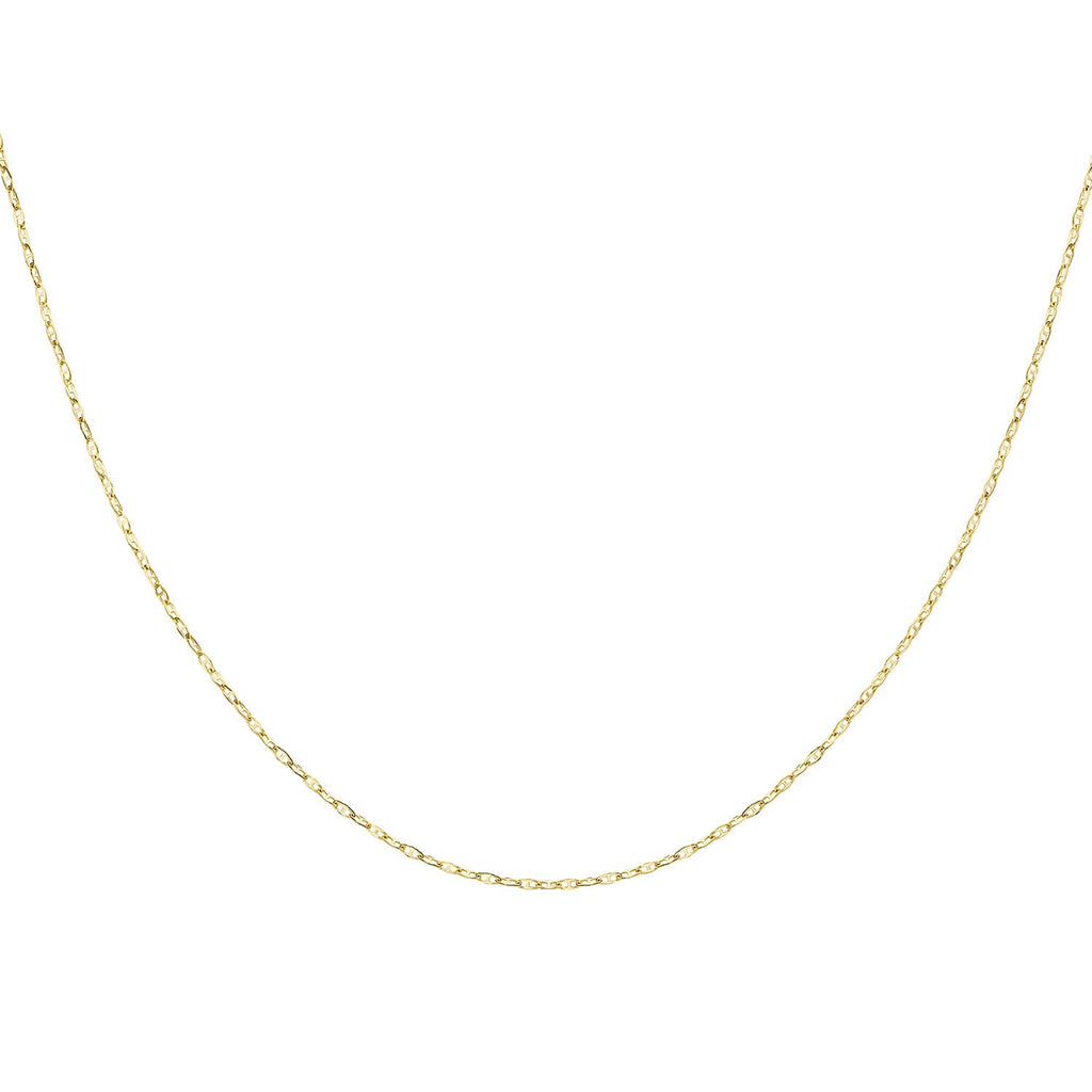 9K Yellow Gold Chain (Size - 24), Gold Wt.0.99 Gms
