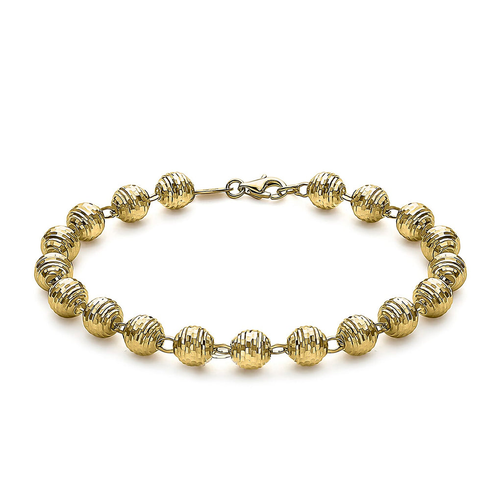 9K Yellow Gold  Bracelet,  Gold Wt. 5.2 Gms