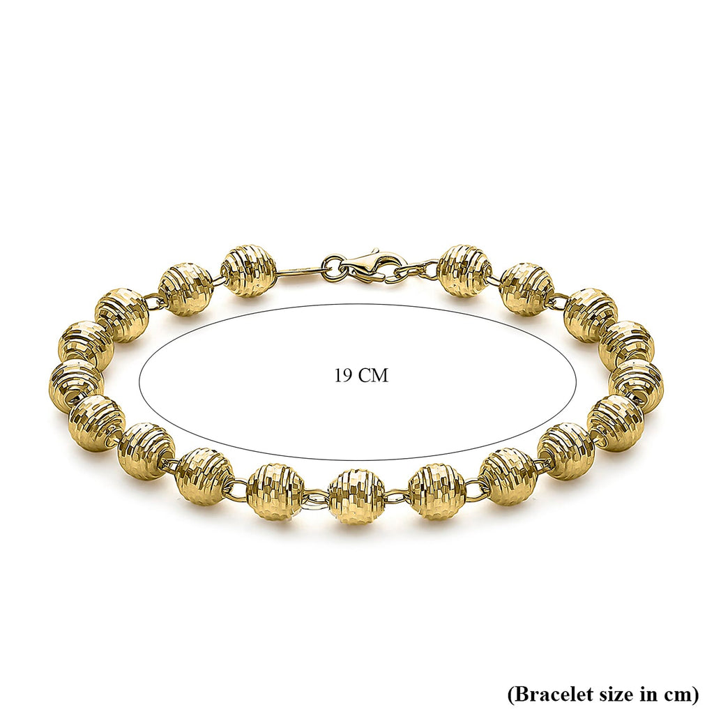 9K Yellow Gold  Bracelet,  Gold Wt. 5.2 Gms