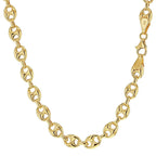 9K Yellow Gold 6mm Rambo Chain 22 Inch