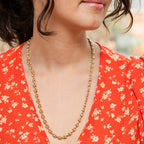 9K Yellow Gold 6mm Rambo Chain 22 Inch