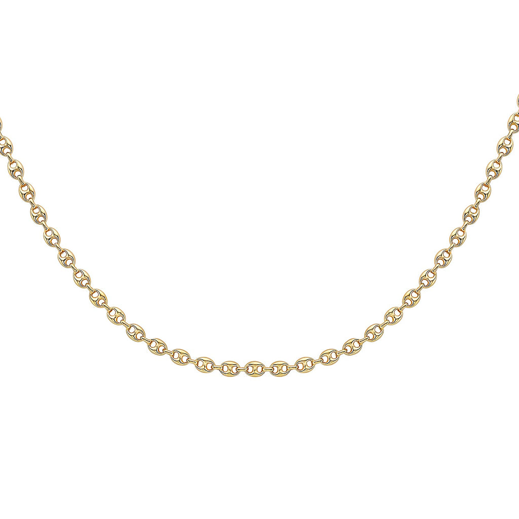 9K Yellow Gold 6mm Rambo Chain 22 Inch