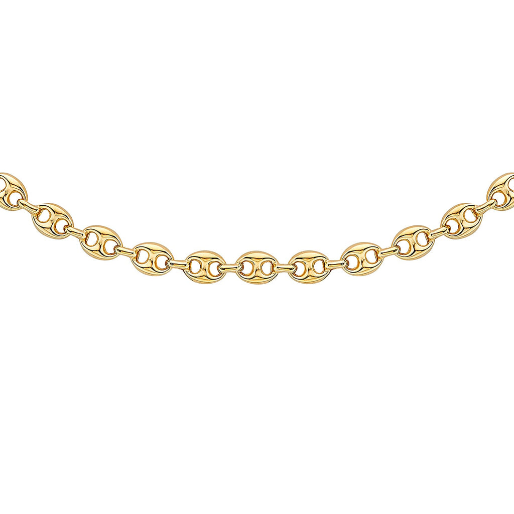 9K Yellow Gold 6mm Rambo Chain 22 Inch