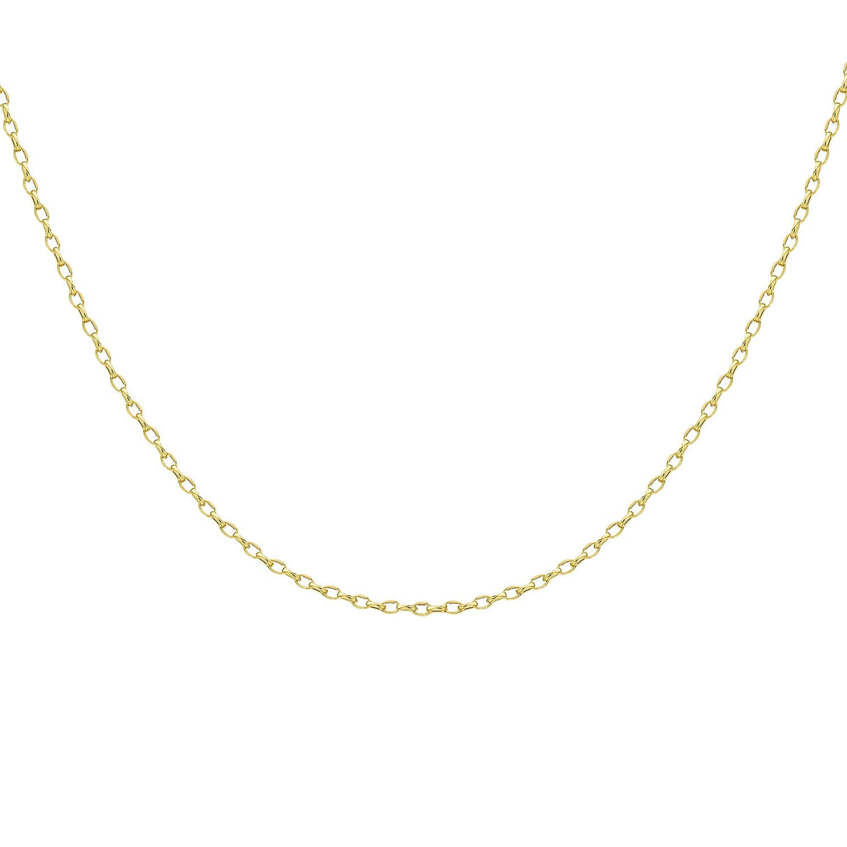 9K Yellow Gold 7.1MM Oval Belcher Chain with Spring Clasp 20 Inch Polished 8133501 0