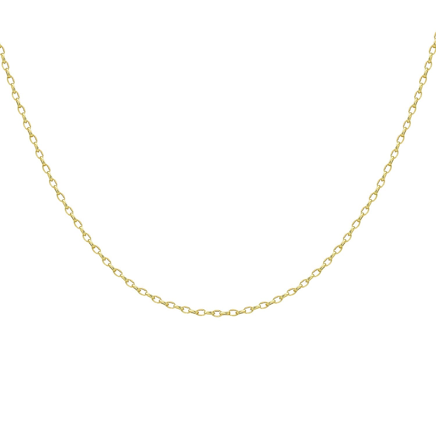 9K Yellow Gold 7.1MM Oval Belcher Chain with Spring Clasp 20 Inch Polished 8133501 0