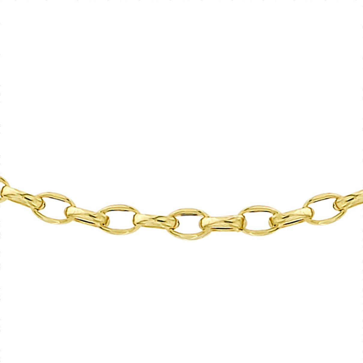 9K Yellow Gold 7.1MM Oval Belcher Chain with Spring Clasp 20 Inch Polished 8133501 1