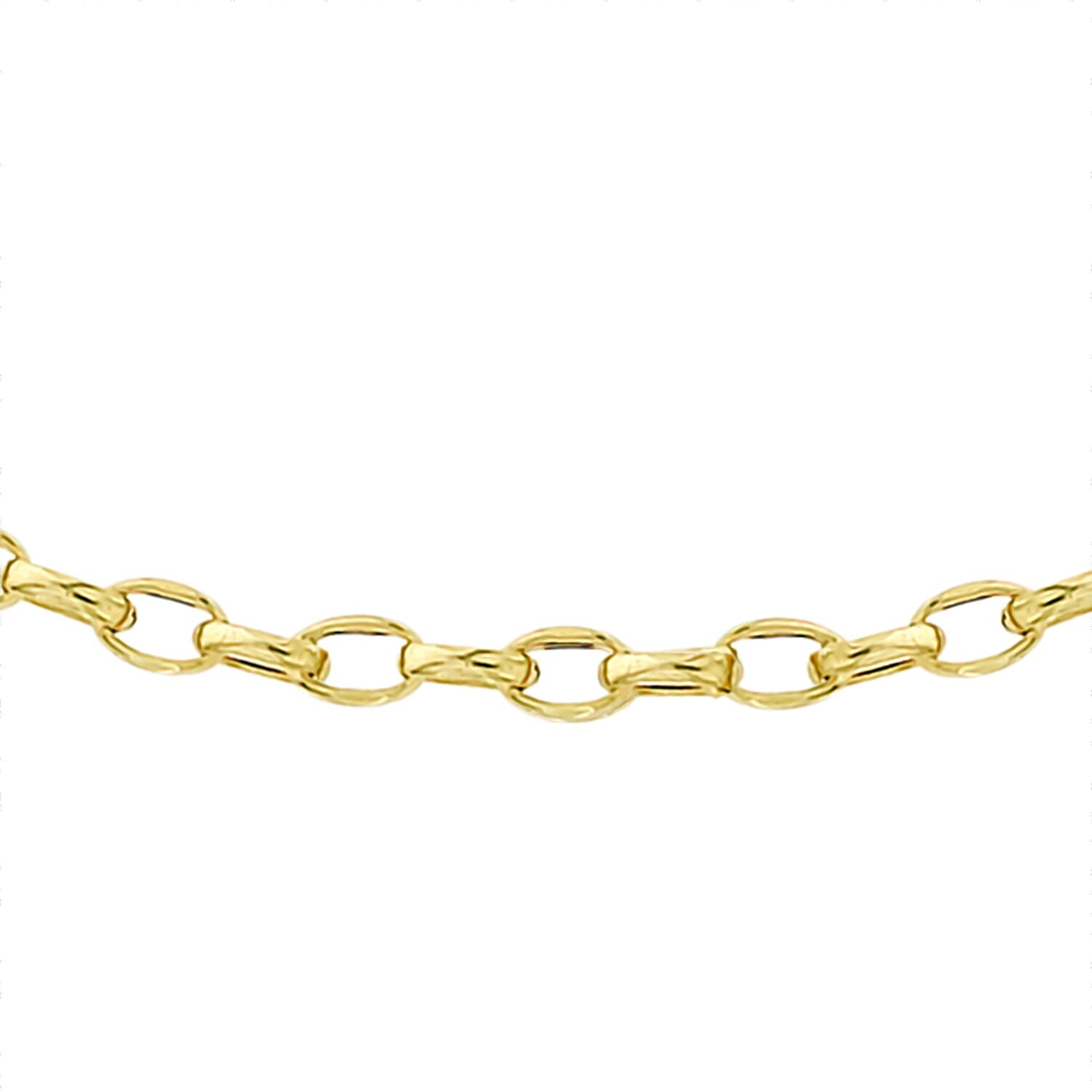 9K Yellow Gold 7.1MM Oval Belcher Chain with Spring Clasp 20 Inch Polished 8133501 1