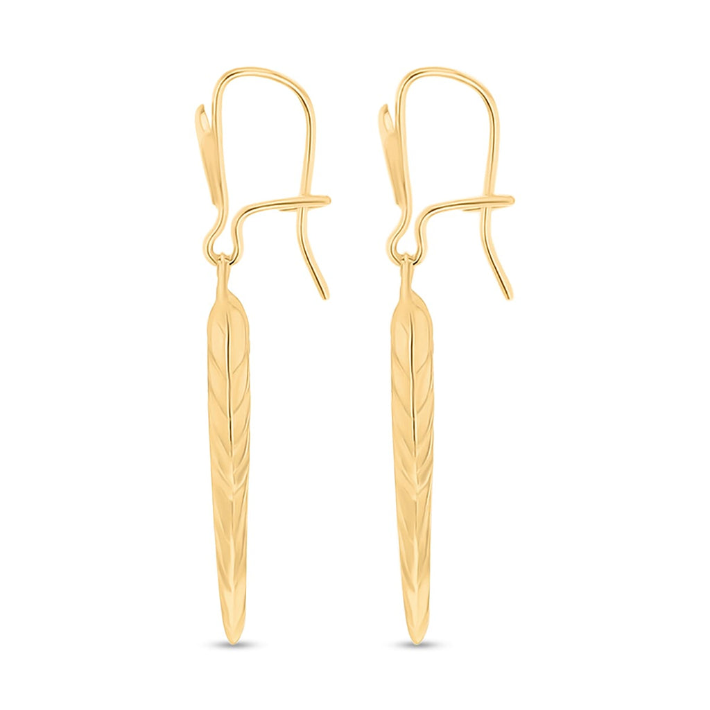 9K Yellow Gold  Earring,  Gold Wt. 1.2 Gms