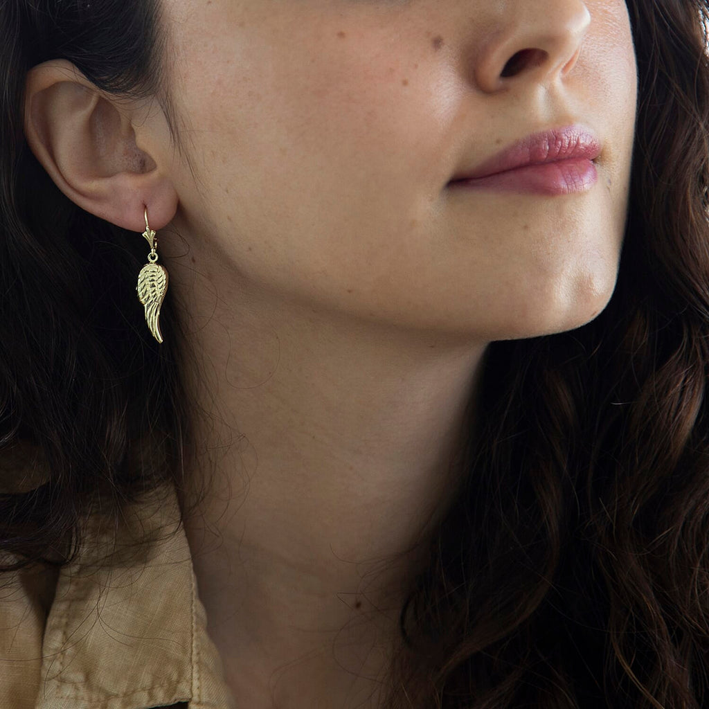 9K Yellow Gold  Earring,  Gold Wt. 1.2 Gms