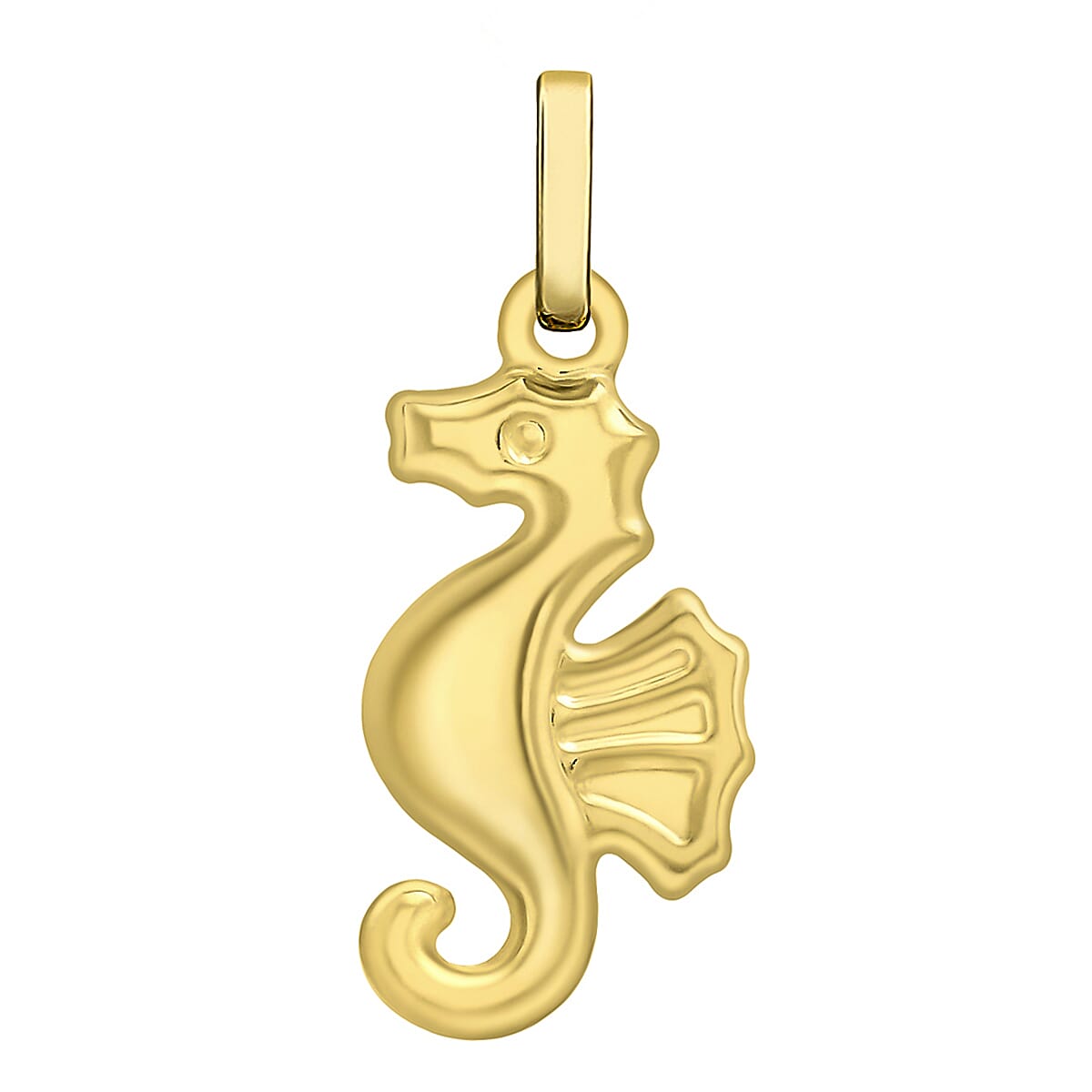 9K Yellow Gold 8mm X 19mm Seahorse Pendant 7188461 0