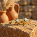 9K Yellow Gold  Earring,  Gold Wt. 1.1 Gms