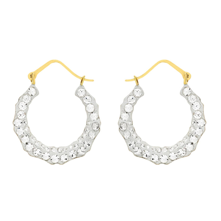 9K Gold Crystalique Bamboo Earrings 7813425 1
