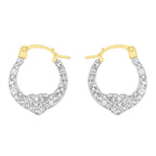 9K Yellow Gold  A   Crystal  Earring 66.00 pc,  Gold Wt. 0.3 Gms  66.000  Ct.