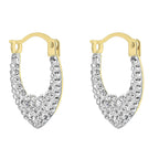 9K Yellow Gold  A   Crystal  Earring 66.00 pc,  Gold Wt. 0.3 Gms  66.000  Ct.