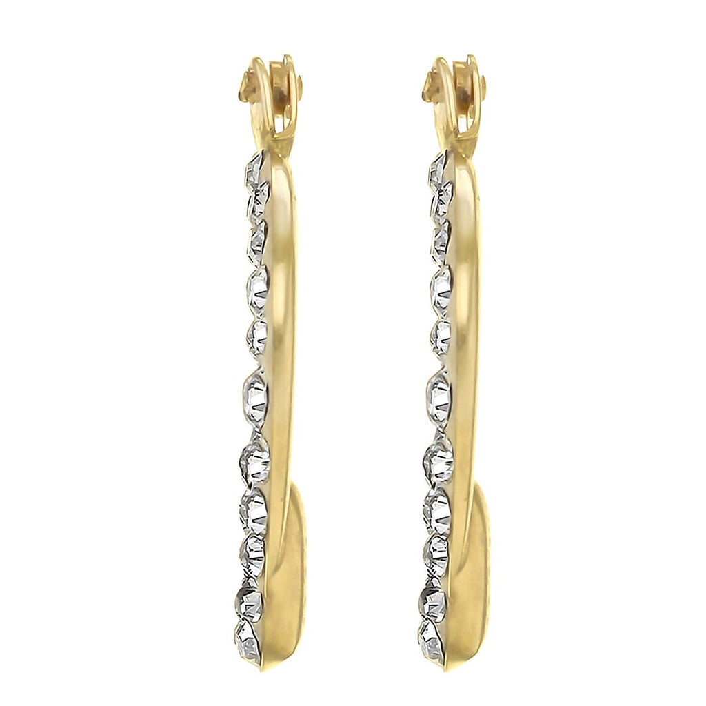 9K Yellow Gold  A   Crystal  Earring 66.00 pc,  Gold Wt. 0.3 Gms  66.000  Ct.