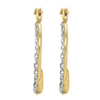 9K Yellow Gold  A   Crystal  Earring 66.00 pc,  Gold Wt. 0.3 Gms  66.000  Ct.