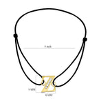 9K Yellow Gold  A   Cubic Zirconia  Bracelet (Size - 8) 0.03 ct,  Gold Wt. 0.49 Gms  0.025  Ct.