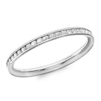9K White Gold Finest CZ Full Eternity Ring