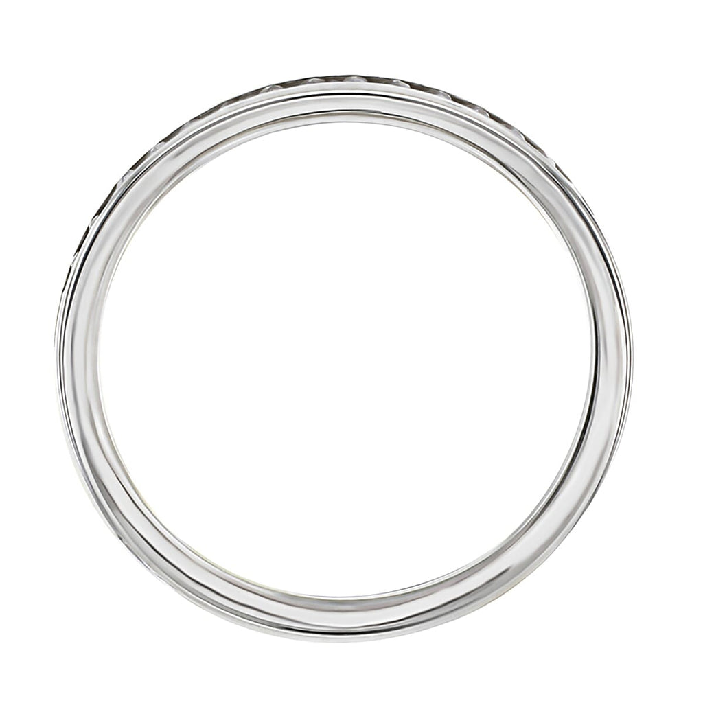 9K White Gold Finest CZ Full Eternity Ring