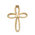 9K Yellow Gold Moissanite Pendant