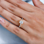 9K Yellow Gold Moissanite Ring 1.21 Ct